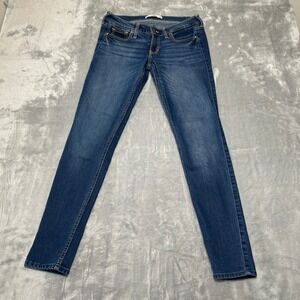 Hollister Jeans Womens Size 25x29 Blue Denim Skinny Leg Stretch Pants